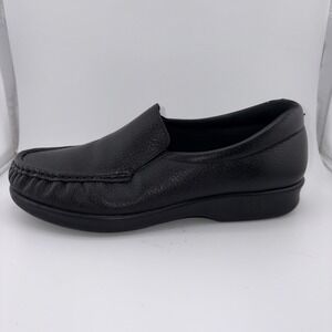 SAS Simplify Loafers Womens Size 8 M Black Leather Slip On Comfort Shoes Tri-Pad
